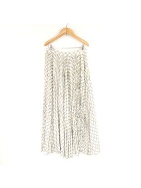 Celine Pleated Skirt 40 Silk Triomphe Long Length